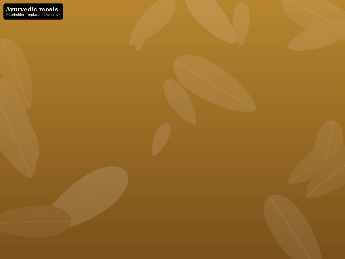 Ayurvedic food